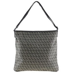 Fendi Monogram Black and Cream Shoulder Bag